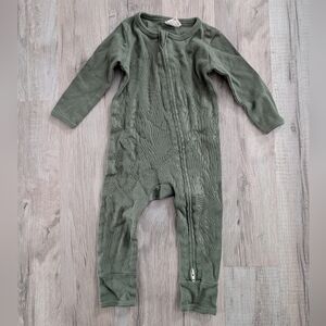 Larkspur Cotton Olive Green Kids One Piece, 6-12m (V2)
